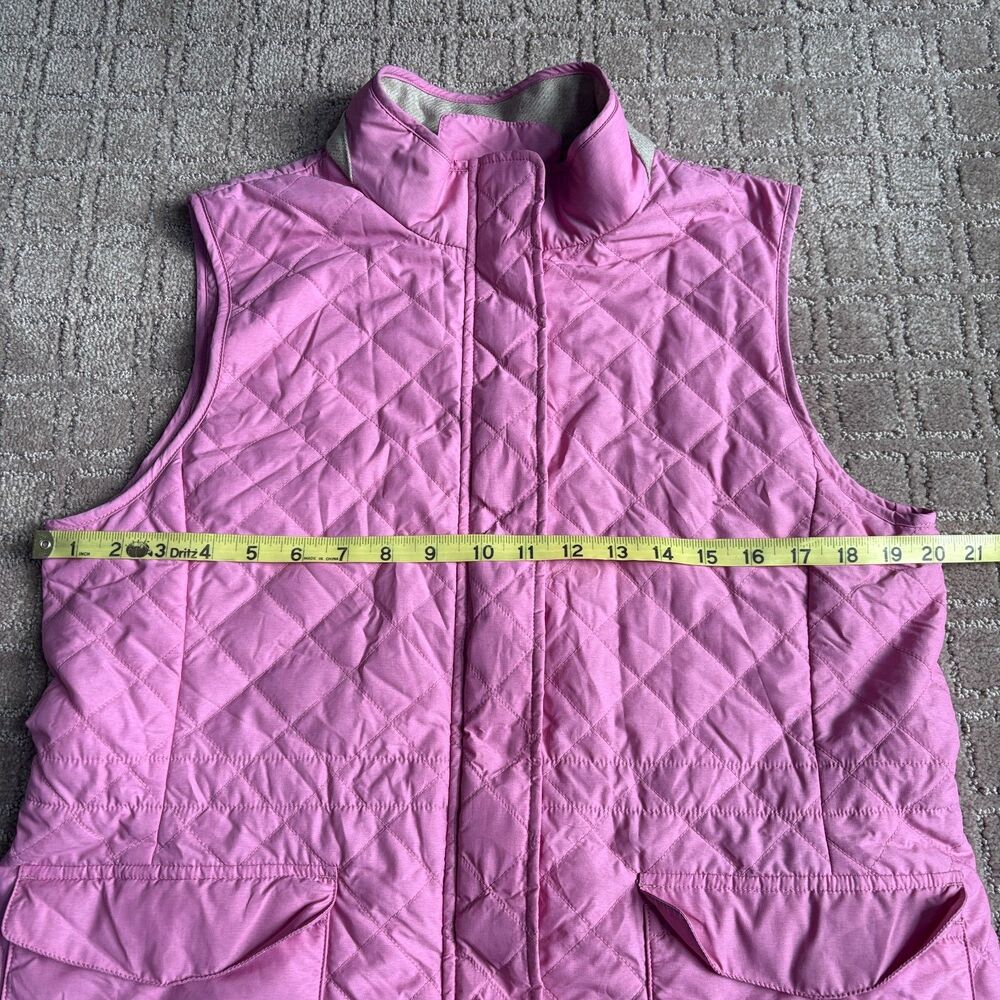 Peter Millar Crown Sport Addison Quilted Vest Women's L Pink Lifestyle Golf - Picture 7 of 9